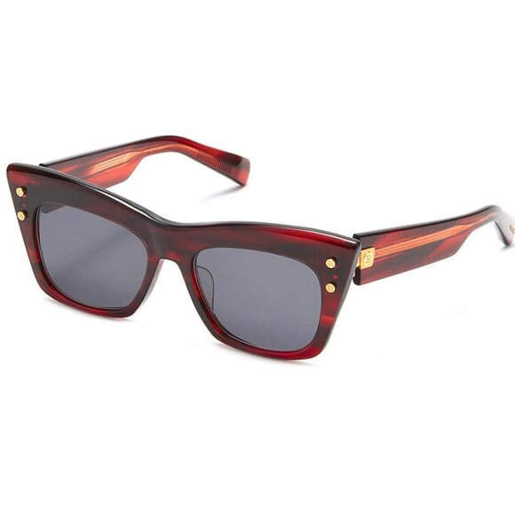 NWT BALMAIN SUNGLASSES WOMEN RED CAT EYE EYEWEAR BALMAIN NEW - Picture 1 of 3